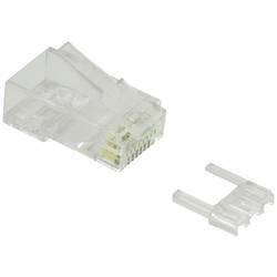Value 21.99.3062 VALUE Modular Plug ungeschirmt, Kat.6 (Class E), 10 Stck 21.99.3062 Stecker, gerade Transparent 10 St.