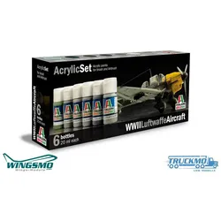 Italeri Acryl Set WWII Luftwaffe Aircraft 0436