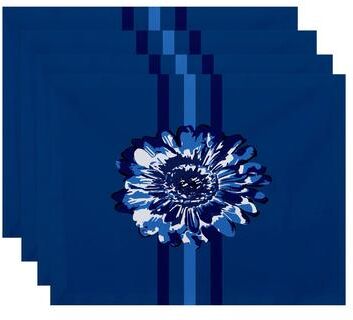 E by Design 18 x 14-inch Flower Child 2 Floral Print Placemat (Set of 4)
