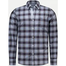Hemd mit Karo-Muster Blau XL
