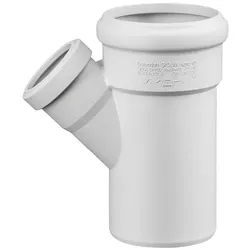 Schallgedämmtes Abwasserrohr, Abzweig 45° Übergang an HT Safe (Ausführung: DN 110/50)
