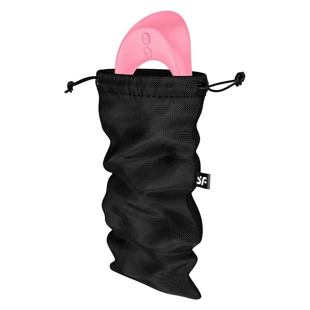 Satisfyer Treasure Bags | Soft and Washable Material | Discreet Storage, Colour:Pink, Size:M (45410068)