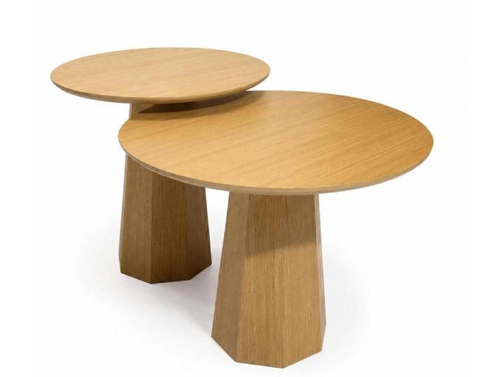 JVmoebel Satztisch Couchtisch Skandinavischer Stil Beige Öko Gemütlich Minimalistisch, Made in Europa