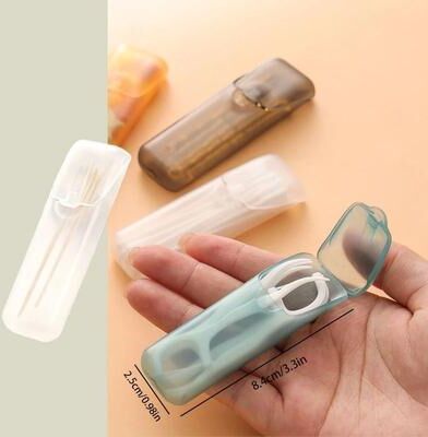 Uplift Essentials Portable Plastic Toothpick Case 1pc White Style C