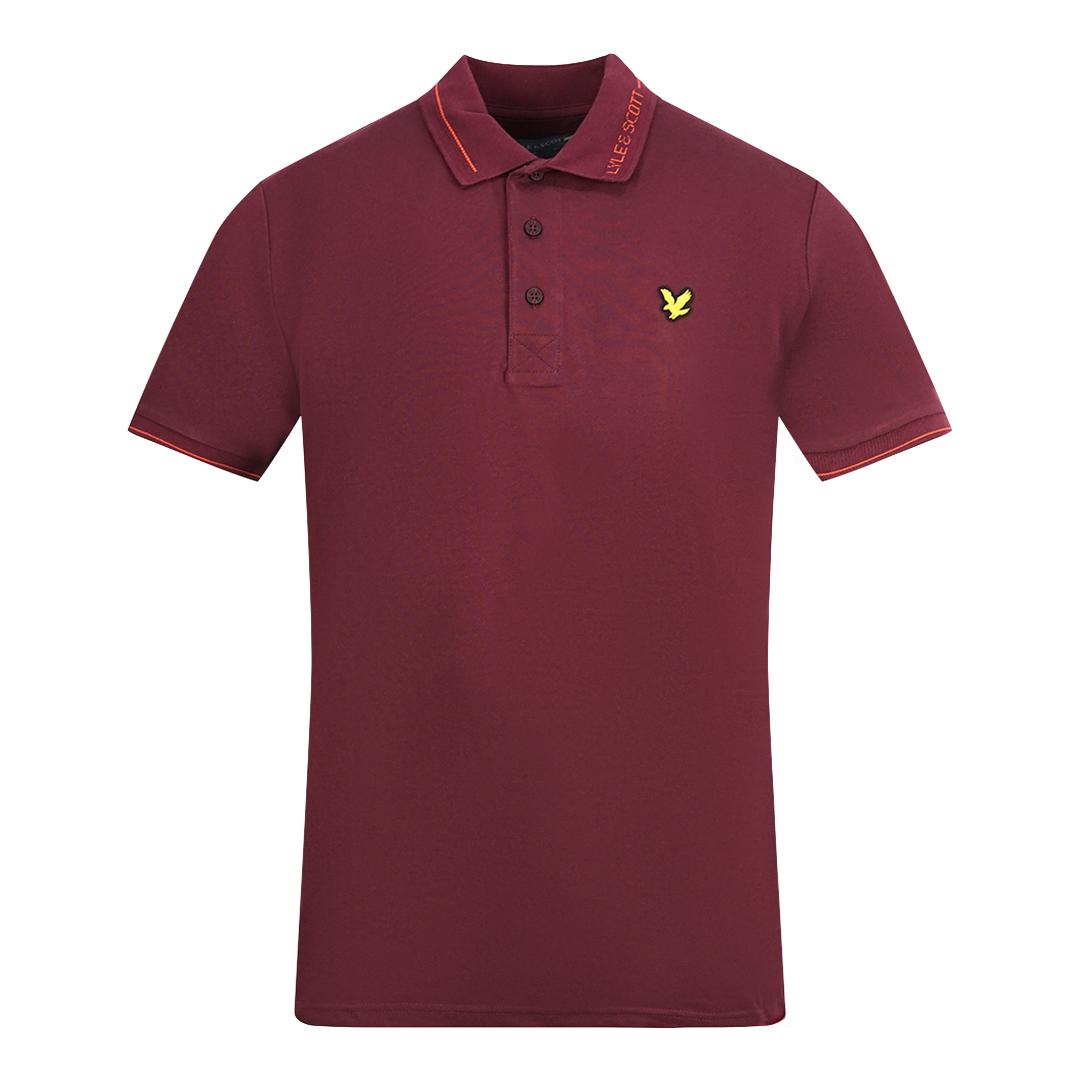 Lyle & Scott Battle Rust Poloshirt mit Markenkragen