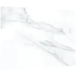 ALLboards Glas Herdabdeckplatte Schneidebrett WEIßER MARMOR 52×60 cm Multi-Platte Arbeitsplatte Herdschutz Deko für Küchen Gehärtetes