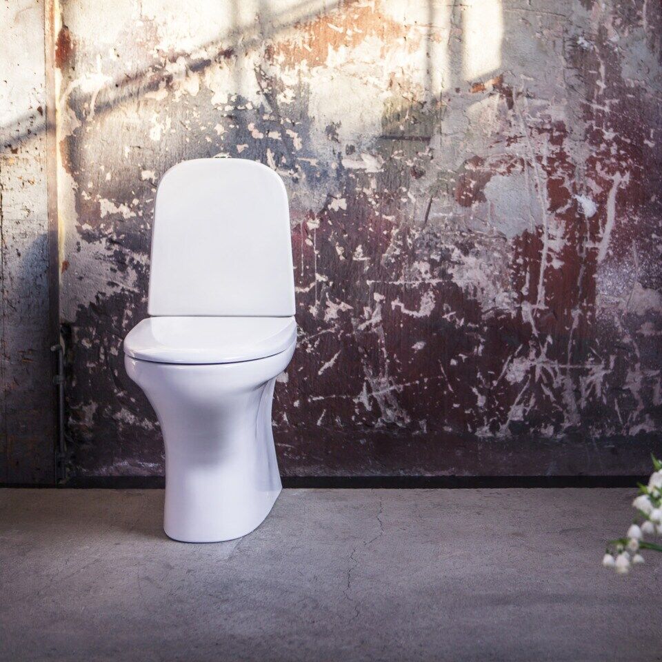 Gustavsberg Toalettstol Estetic 8300 Hygienic Flush, c+, vit, lim, soft close sits