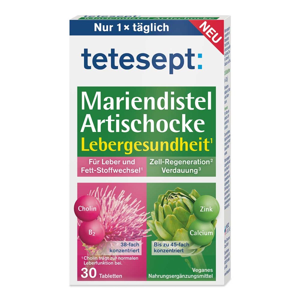 Merz Consumer Care GmbH Tetesept Mariendistel Artischocke Tabletten 18653228