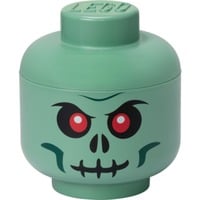 LEGO Storage Head "Skelett", klein, Aufbewahrungsbox grün/schwarz