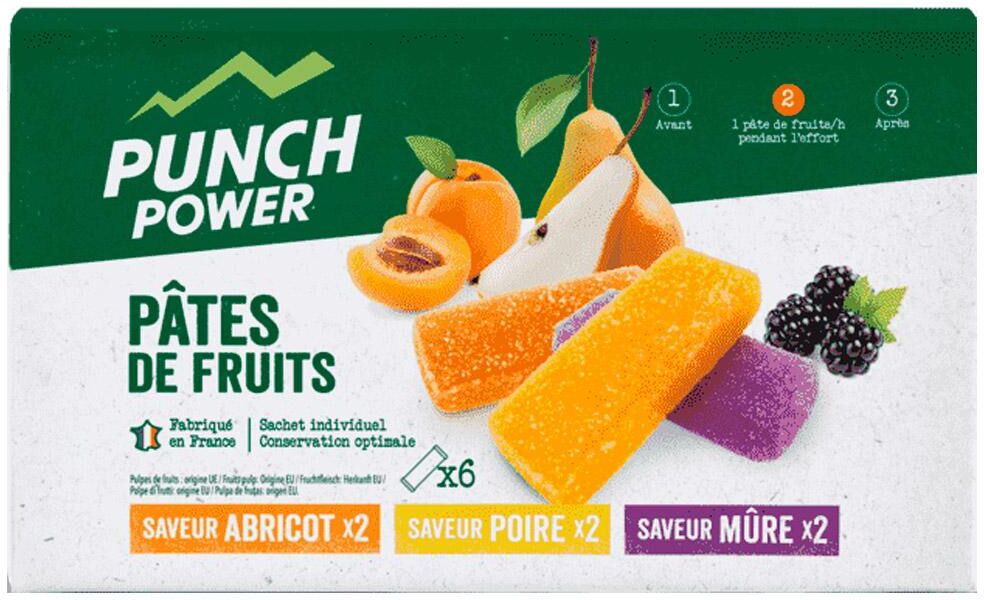 Punch Power  - Pâtes De Fruits Energétiques x6 Multifruits - Barre Energétique