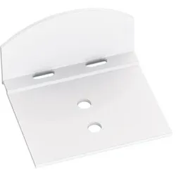 2 x Abrutschwinkel Haltewinkel halbrund weiß Alu – für Alu-Pvc 10 mm Sprossensystem