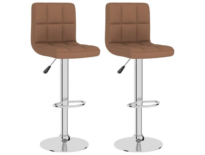 vidaXL Barhocker Barhocker 2 Stk. Braun Stoff (2 St)