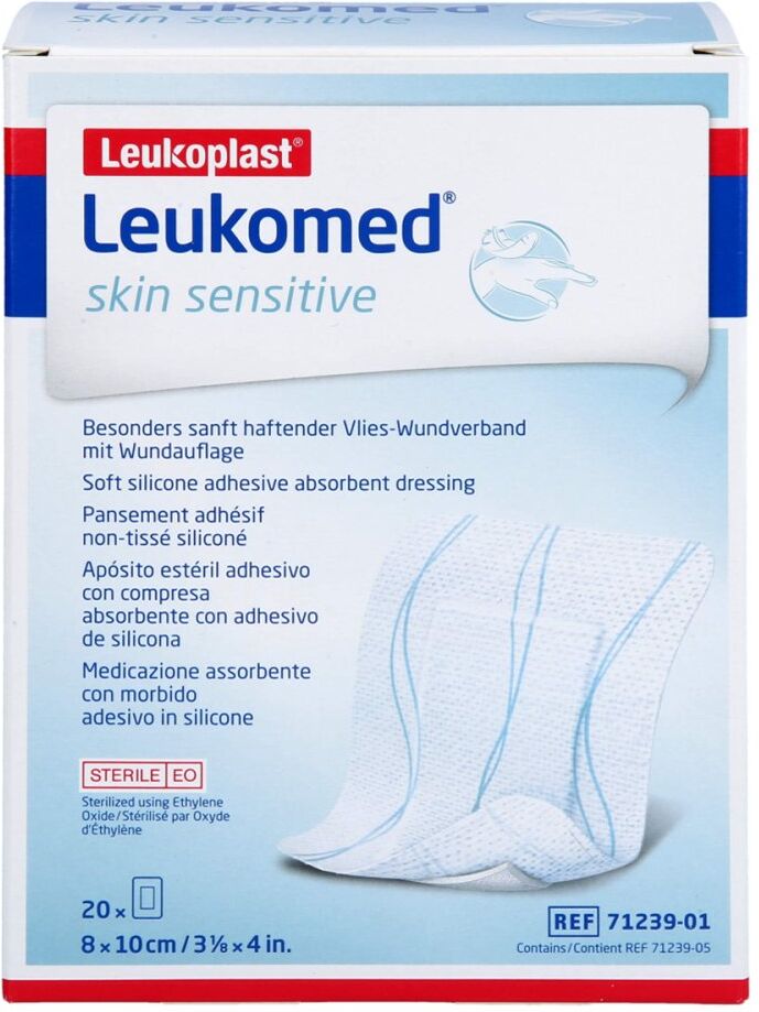 Leukomed Skin Sensitive Steril 8x10 Cm 20stk