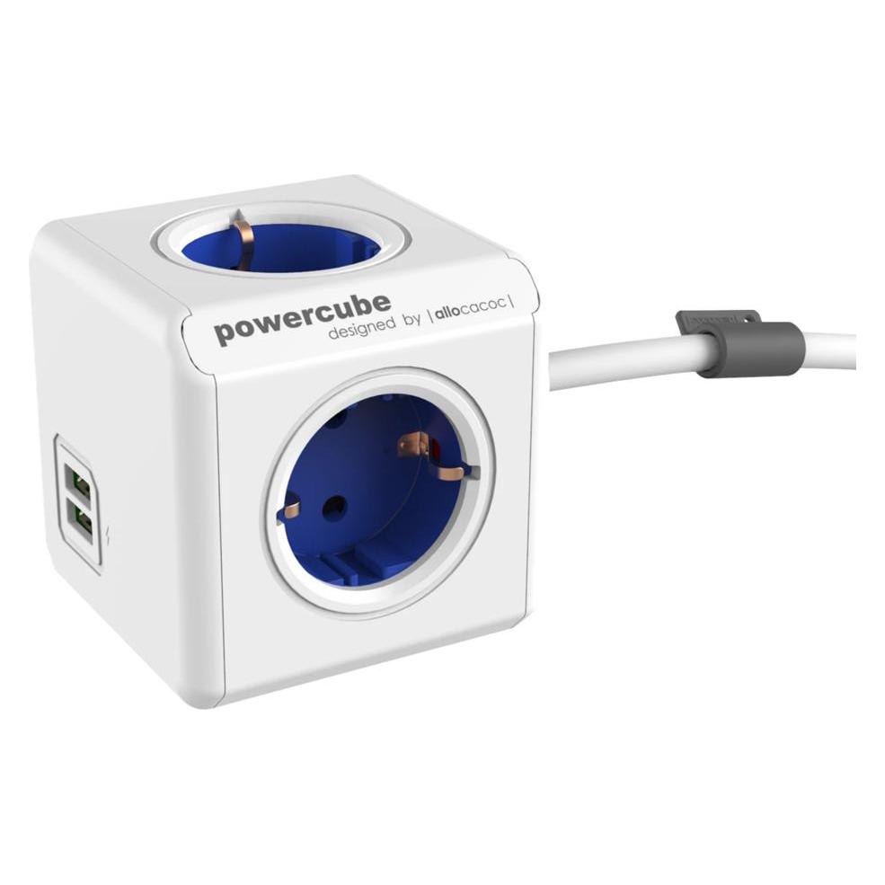 Allocacoc PowerCube (4x, CEE 7/7, USB-A, 1.50 m) (BN3057)