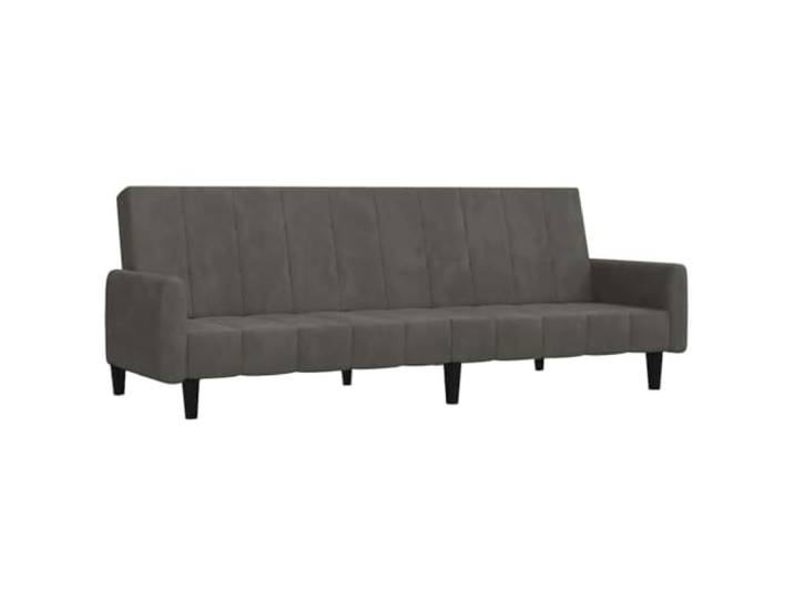 GHVBNMF Schlafsofa 2-Sitzer Dunkelgrau Samt Couch mit Bettfunktion Flexibles Klappsofa aus Samt mit verstellbarer Rückenlehne. Ideal für Wohnzimmer, Gästezimmer und kleine Wohnungen.