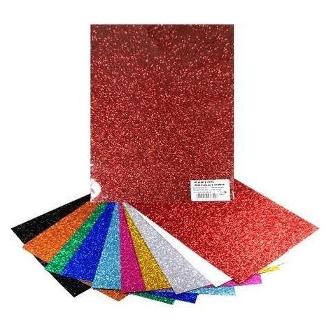 MFP Paper Bunter Glitzerkarton 250g 25x35cm 10 Blatt (250 g/m², 10x) (48985610)
