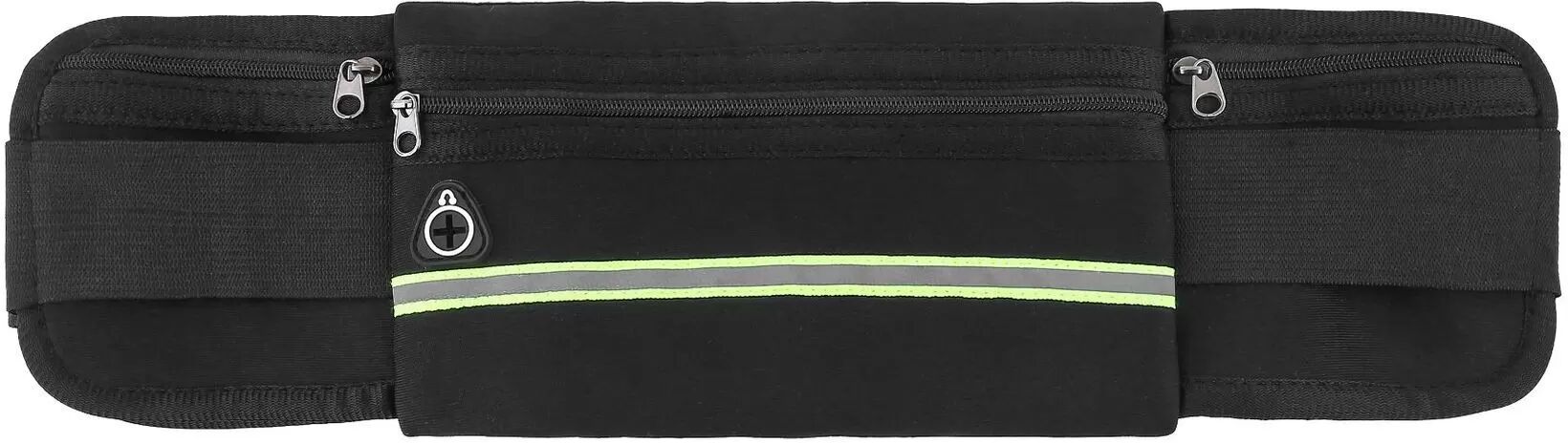 INF Reflektierende Laufgürteltasche für Outdoor-Sportarten Schwarz