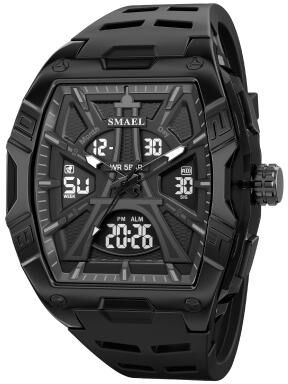 Youfap Market Waterproof Digital Sport Watch With Alarm, Night Light & Quartz Precision For Men And Women black