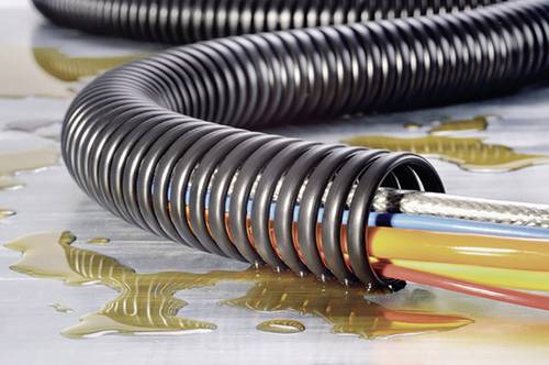 HellermannTyton 162-10200 SPS20-PP-BK Spiralschlauch Schwarz 1m