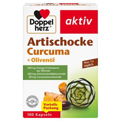 Doppelherz Artischocke Curcuma+Olivenöl Kapseln 100 St