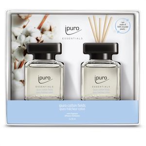 ipuro Raumduft Essentials, 2x 50 ml, mit Stäbchen, Set, cotton fields
