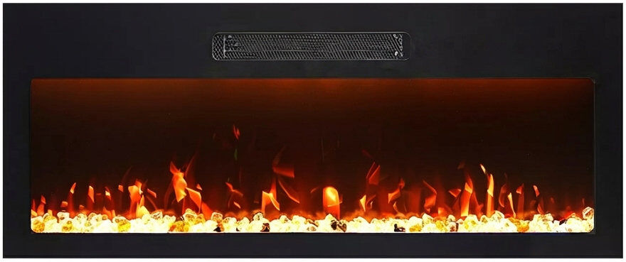 Metro Lane 91 cm W Black Electric Fireplace Insert with 4777 BTU Black 35cm H X 91cm W X 12cm D