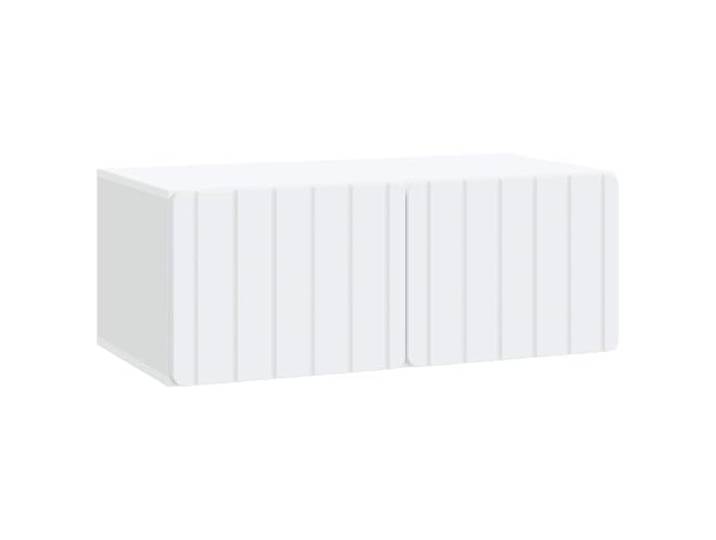 Makastle Wandmontierter TV Schrank 78,5x41x30 cm Weiß