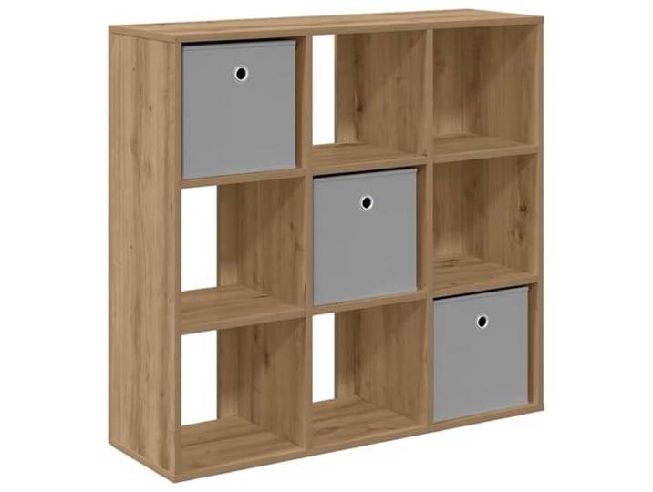 Roanoer Sideboard mit 3 Schubladen Artisan-Eiche 88,5x29x84,5 cm Kompakte Anrichte für Wohnzimmer und Flur. Bietet dreifachen Stauraum durch Schübe sowie grifflose Fronten.