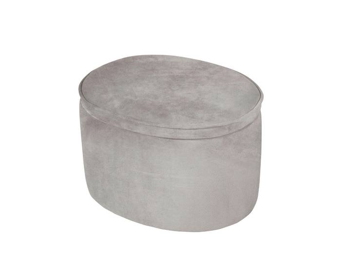 Roba Kinderhocker roba Lil Sofa, Grau, Silberfarben, oval, 42x27x33 cm, Stauraum, Babymöbel & Kindermöbel, Babyzimmer, Kindersessel & Kindertische