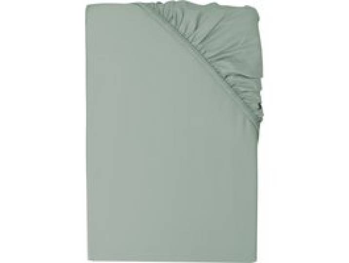 LIVARNO® Drap-housse de luxe en satin mélange coton-bambou 140-160x200x27cm (Vert)