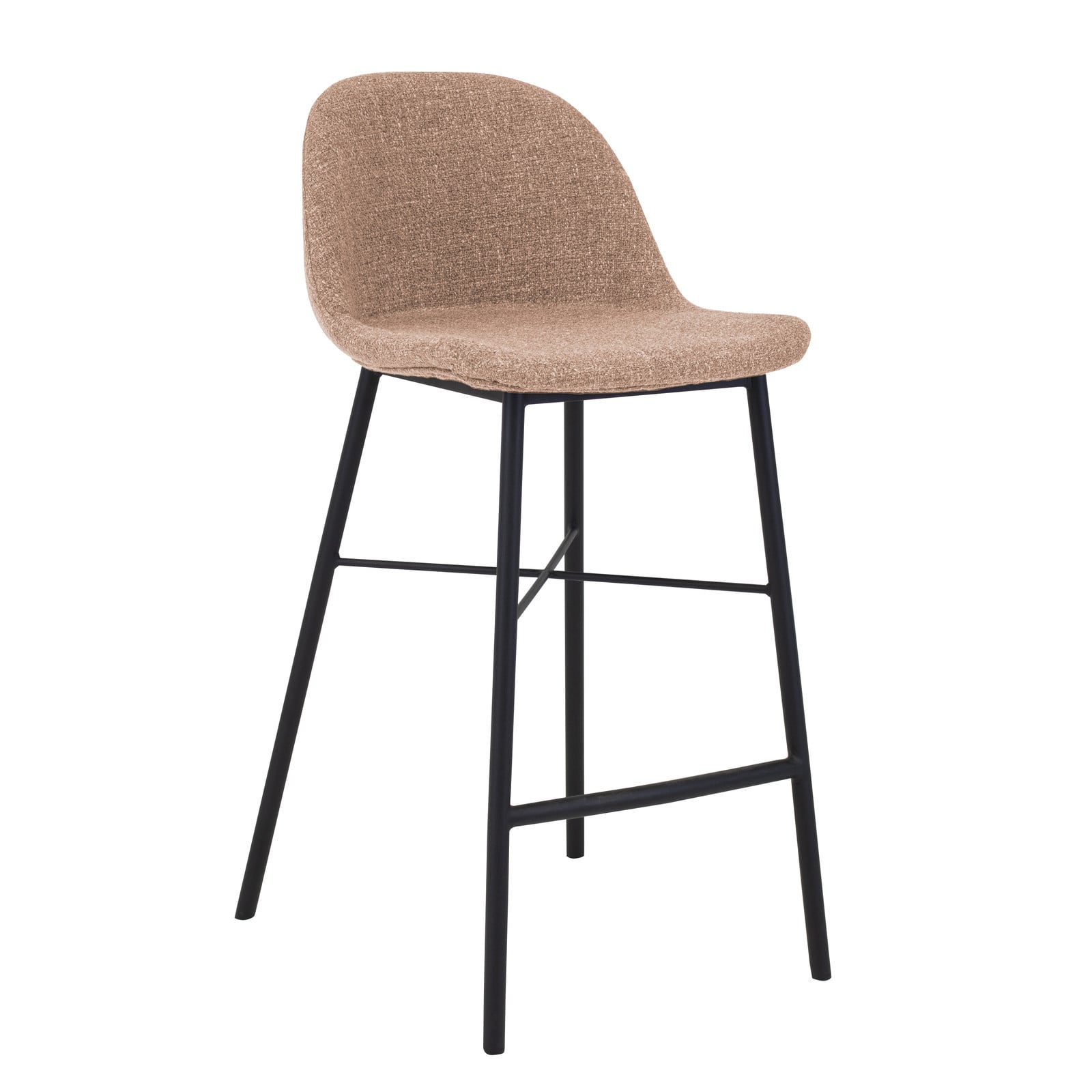 Kick Collection barkruk Jade - Roze - Gestructureerde stof