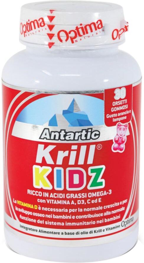 OPTIMA NATURALS Srl Caramelle Antartic Krill Kidz Vitamina D - 30 Caramelle - Difese Immunitarie per Bambini