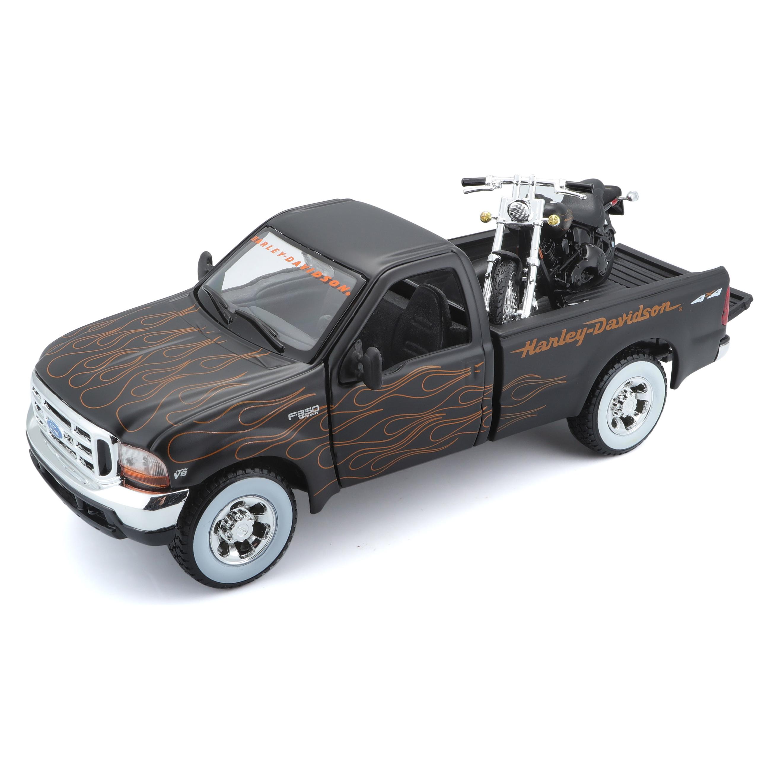 Maisto Ford 1999 F-350 & FXSTB (32181)