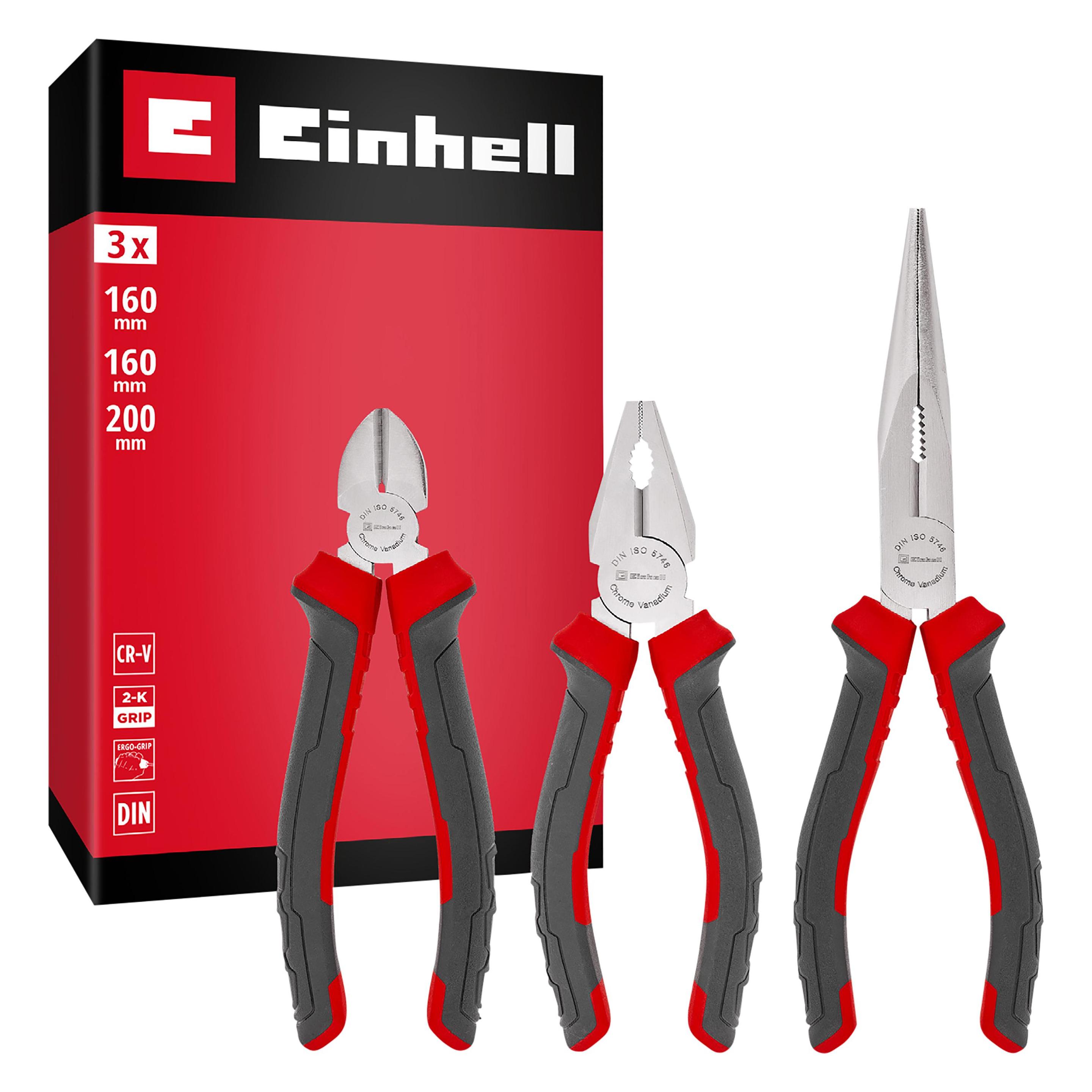 Einhell Accessories Zangenset 3-tlg. 160 / 200 mm (200 mm) (370530)
