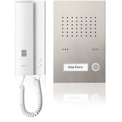 Ritto RGE1818125 Acero pur Audio-Set 1 WE, edelstahl/weiß