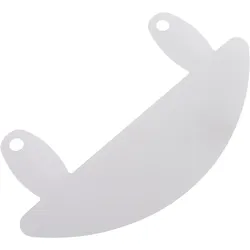 1000 Abheftvorrichtungen, 2 Ösen, transparent, halbrund, 1000 Stück, Hart-PVC