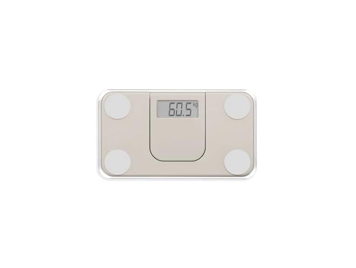 Livoo - Mini pèse-personne électronique DOM532C - jusqu'à 180kg\, 23x13cm\, 2 unités de mesure\, ecran LCD rétractable