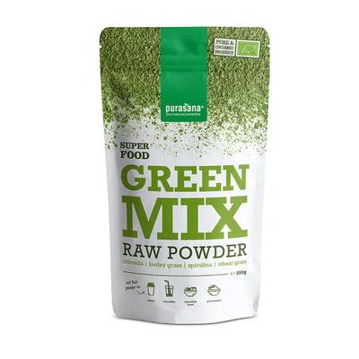 Purasana Green Mix Poeder Bio 200 g Pulver