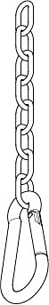 Dornbracht Sicherungskette mit Haken 0421500040090 roh