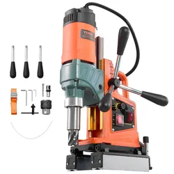 VEVOR Magnetbohrmaschine 1400 W 50 mm Bohrdurchmesser 0–850 U/min einstellbar, umkehrbare Richtung, Magnetbohrer für Metalloberflächen, elektrische Kernbohrmaschine für Industrie Heimwerker