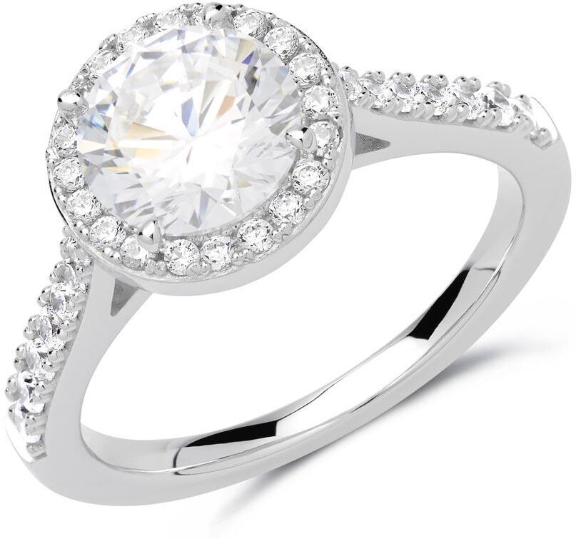 Unique Damenring 925er Silber mit Zirkoniasteinen silber