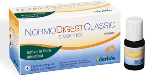 Derbós Normodigest Classic 10 vials helps regenerate intestinal flora