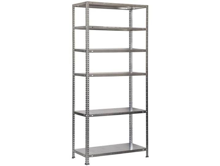 SimonRack Schwerlastregal, Lagerregal, 200x90x40 Metallregal, Kellerregal, Biegestelle 75 kg, 6 Fachböden, Galvanisiert - Advantage