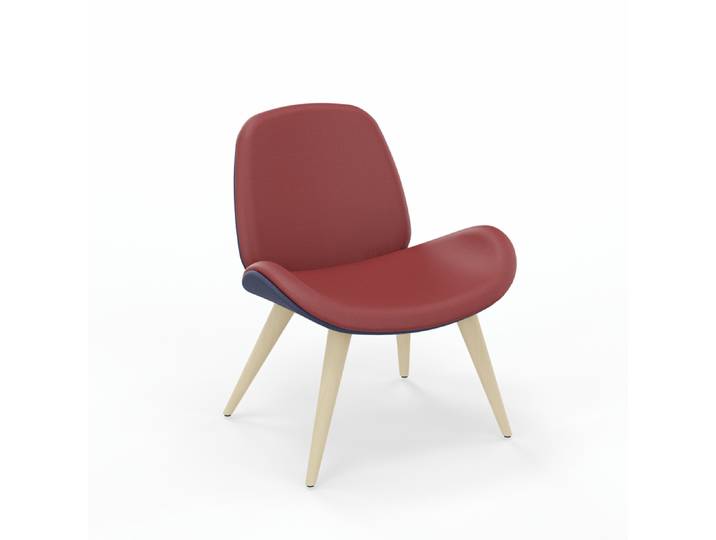 Lounge Sessel Nowy Styl Tilkka Rot, Neu