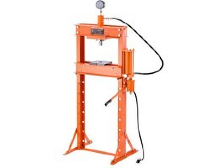 VEVOR hydraulische Werkstattpresse 20 t (H-Rahmen) mit Pressplatte, einstellbare Hydraulikpresse (Max. Zylinder 14 cm) mit Dreieckstütze, geeignet zum Biegen & Richten & Stanzen Orange