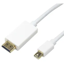 EFB ICOC-MDP-020H Mini-DisplayPort (Thunderbolt) Anschlusskabel auf HDMI, St.-St., weiß, 2m ICOCMDP020H