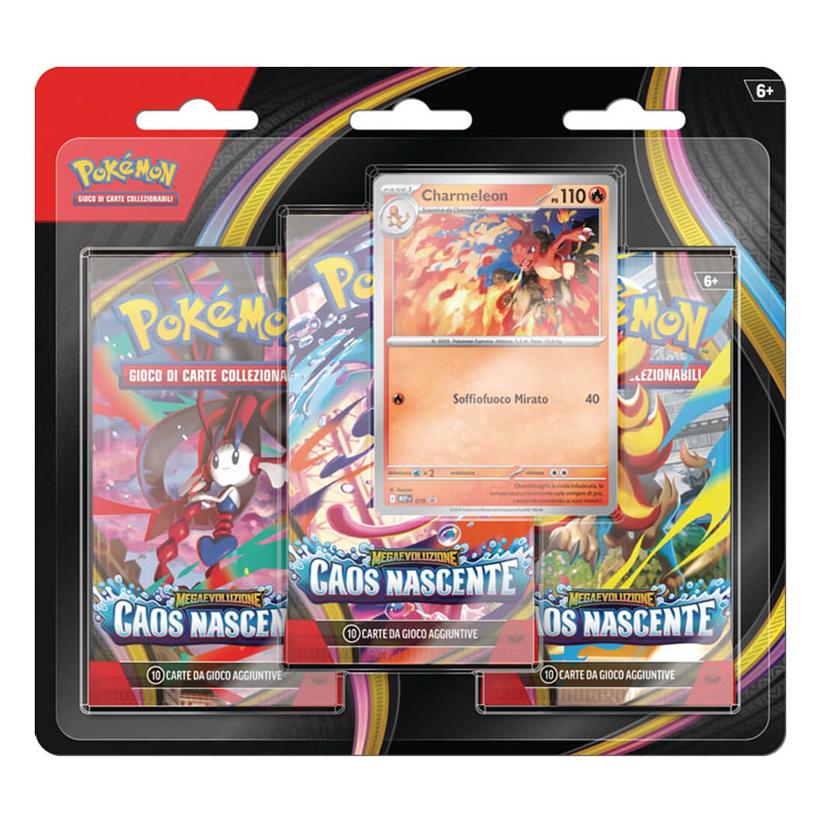 Pokémon Pokemon ITA MEGAEVO Caos Nascente Blister 3 Buste (Italienisch, Booster Pack) (CAR3184)