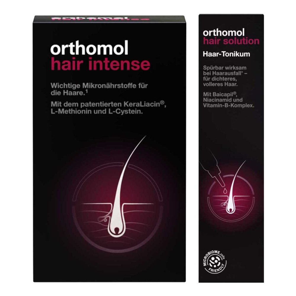 Orthomol pharmazeutische Orthomol Hair Solution Tonikum + Orthomol Hair Intense Kapseln 08106027
