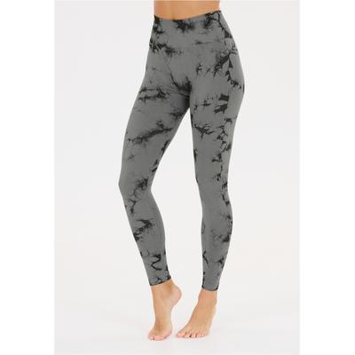 Trainingstights ATHLECIA "Theresa", Damen, Gr. S/M, EURO-Größen, grau (grün), 92% Polyamid, 8% Elasthan, mehrfarbig, Hosen, mit coolem Print
