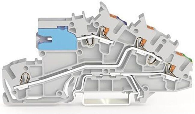 WAGO Connecteur d'installation d'étage 2203-7541 avec coulisseau de séparation N gris (2203-7541)